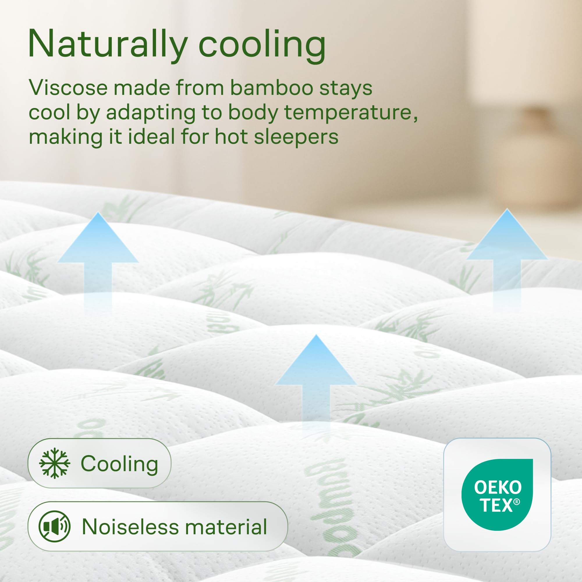 Niagara Sleep Solution deep pocket elastic shown fitting thick mattress securely