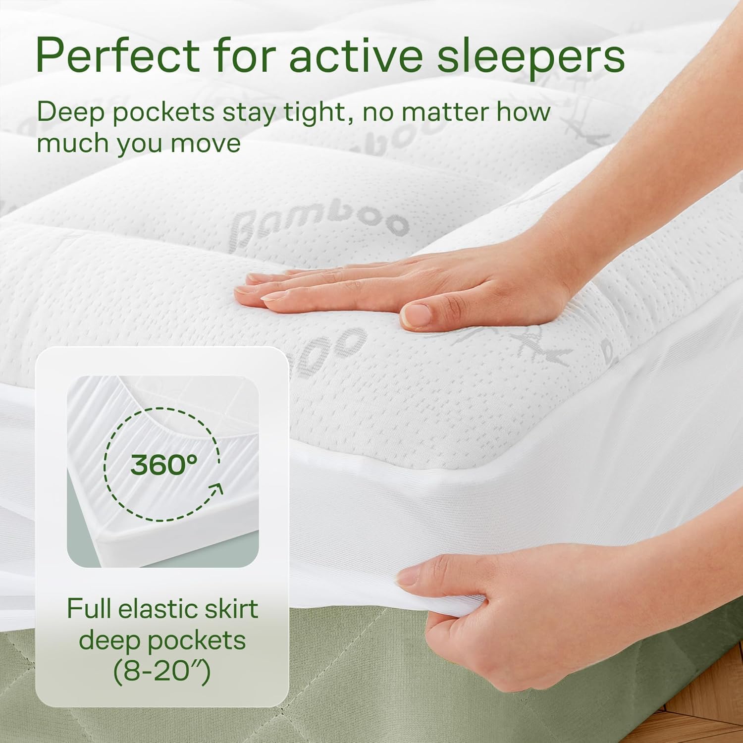 Niagara Sleep Solution folded topper beside ruler showing size and scale
