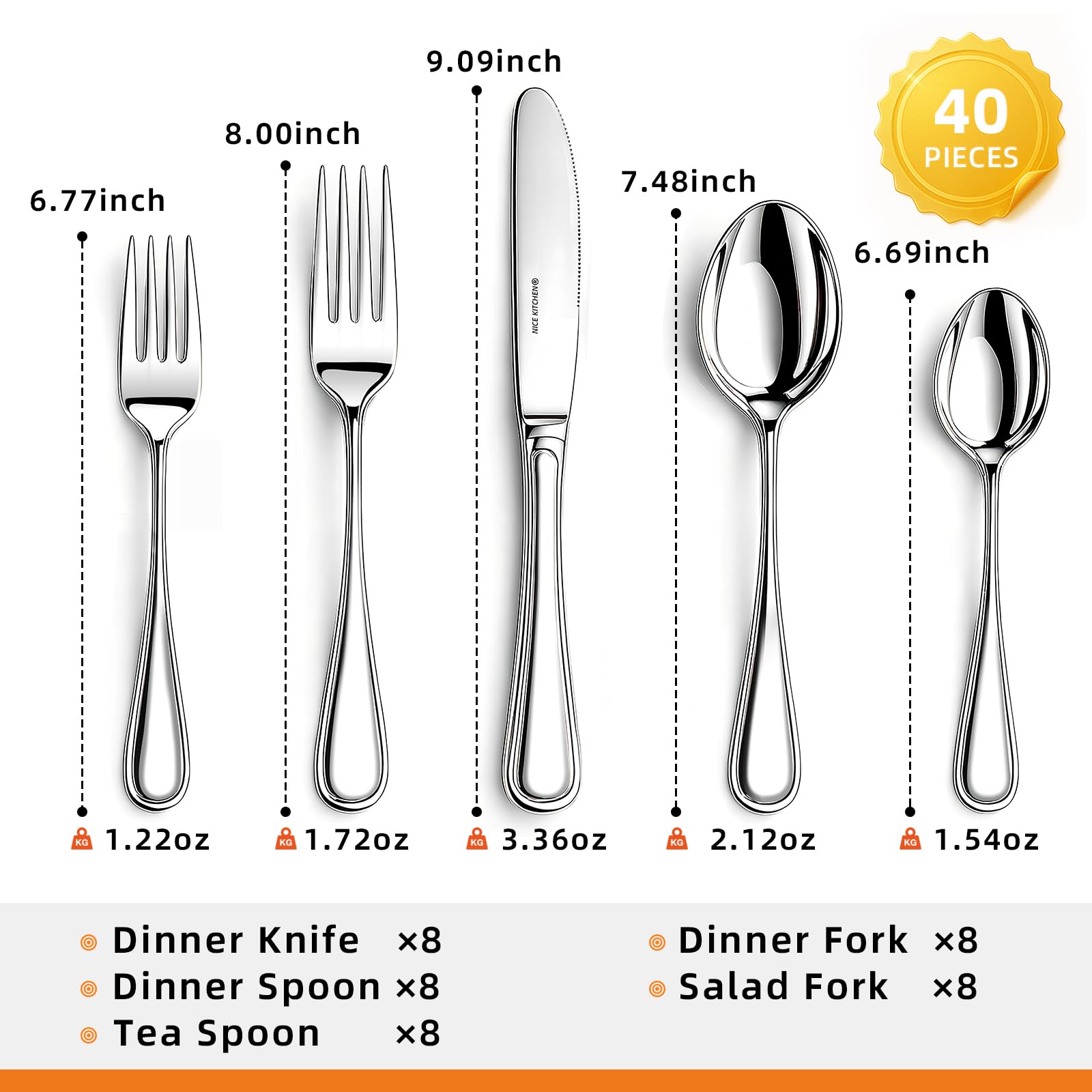 Nice Kitchen flatware arranged in drawer divider for compact storage