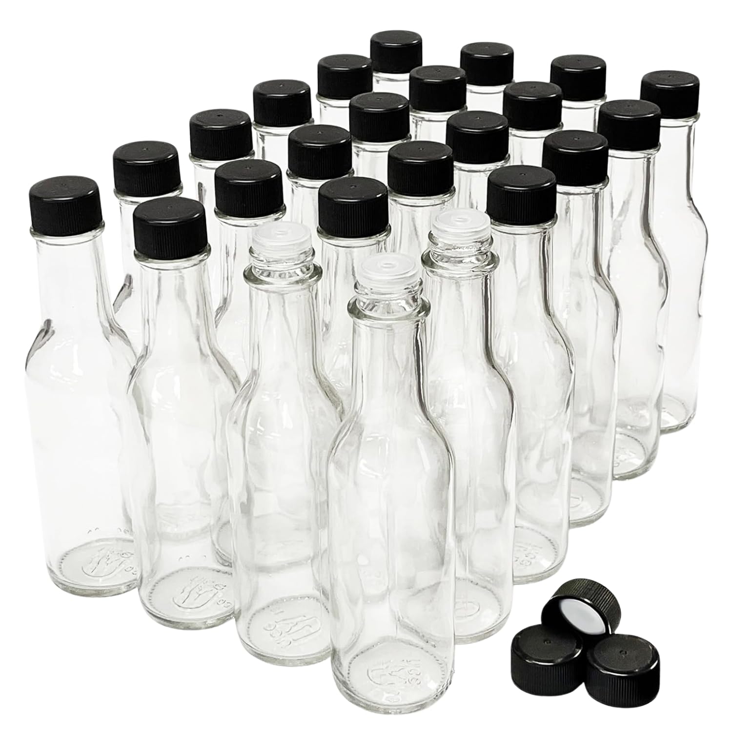 nicebottles clear 5oz front view showing sleek bottle for attractive presentation