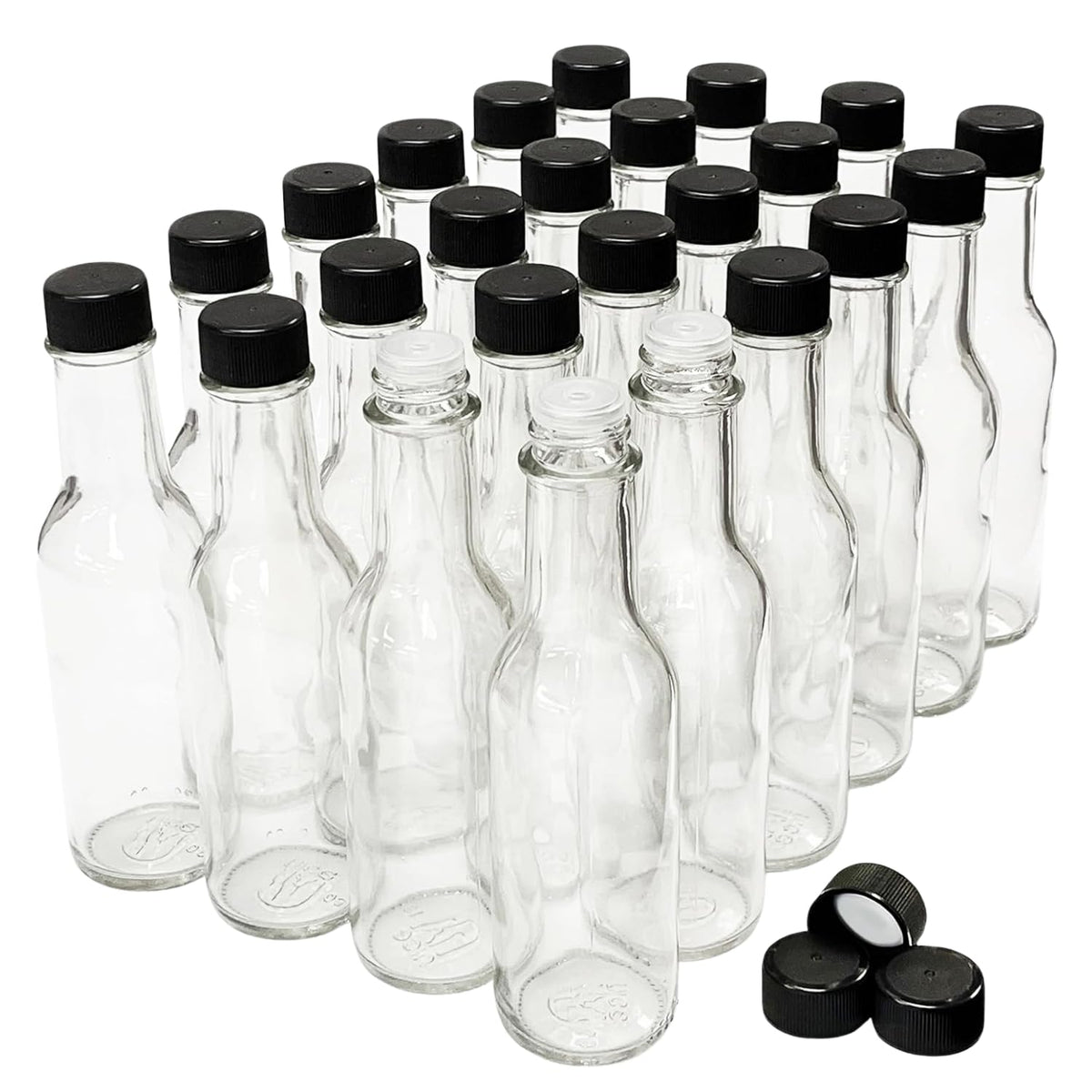 nicebottles clear 5oz front view showing sleek bottle for attractive presentation