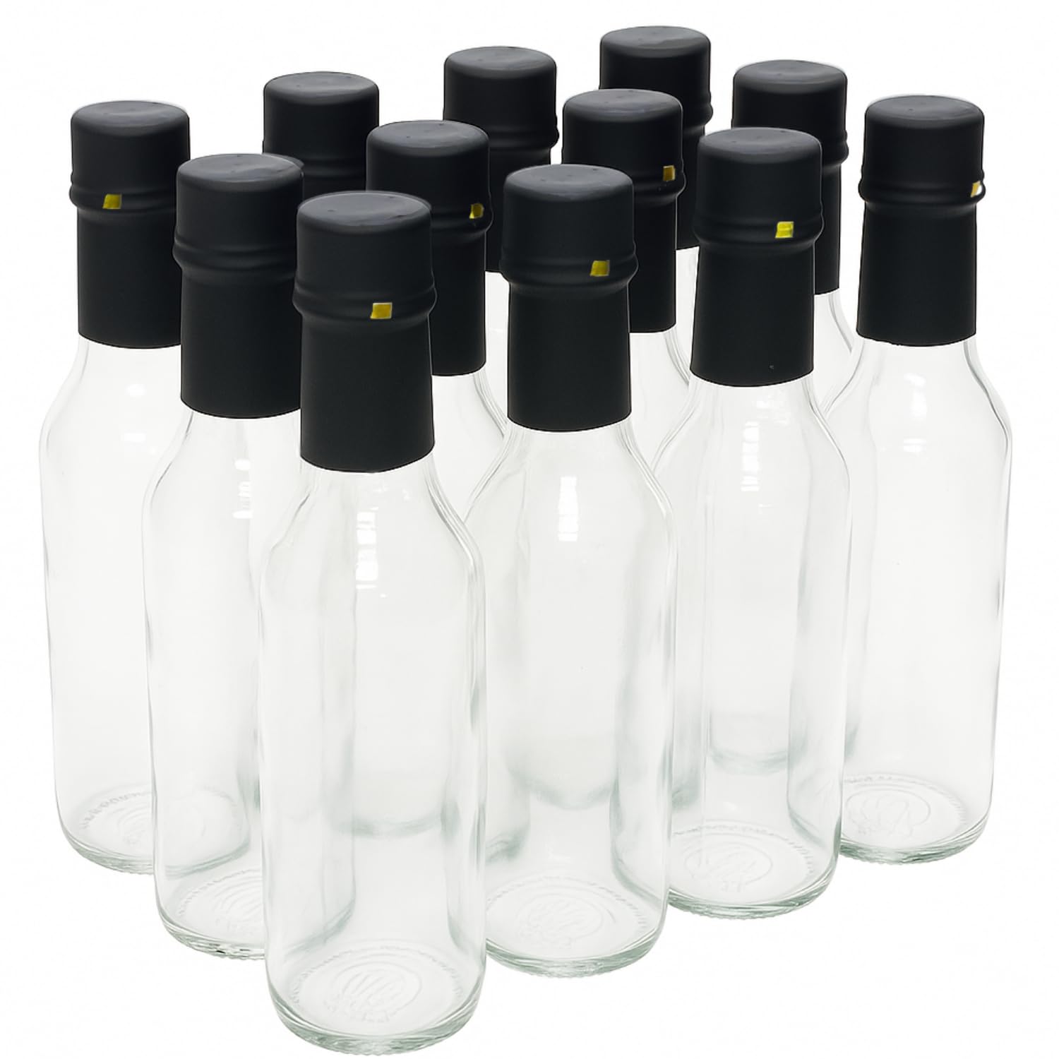 nicebottles front packaging showing 24 clear woozy bottles and box — professional presentation