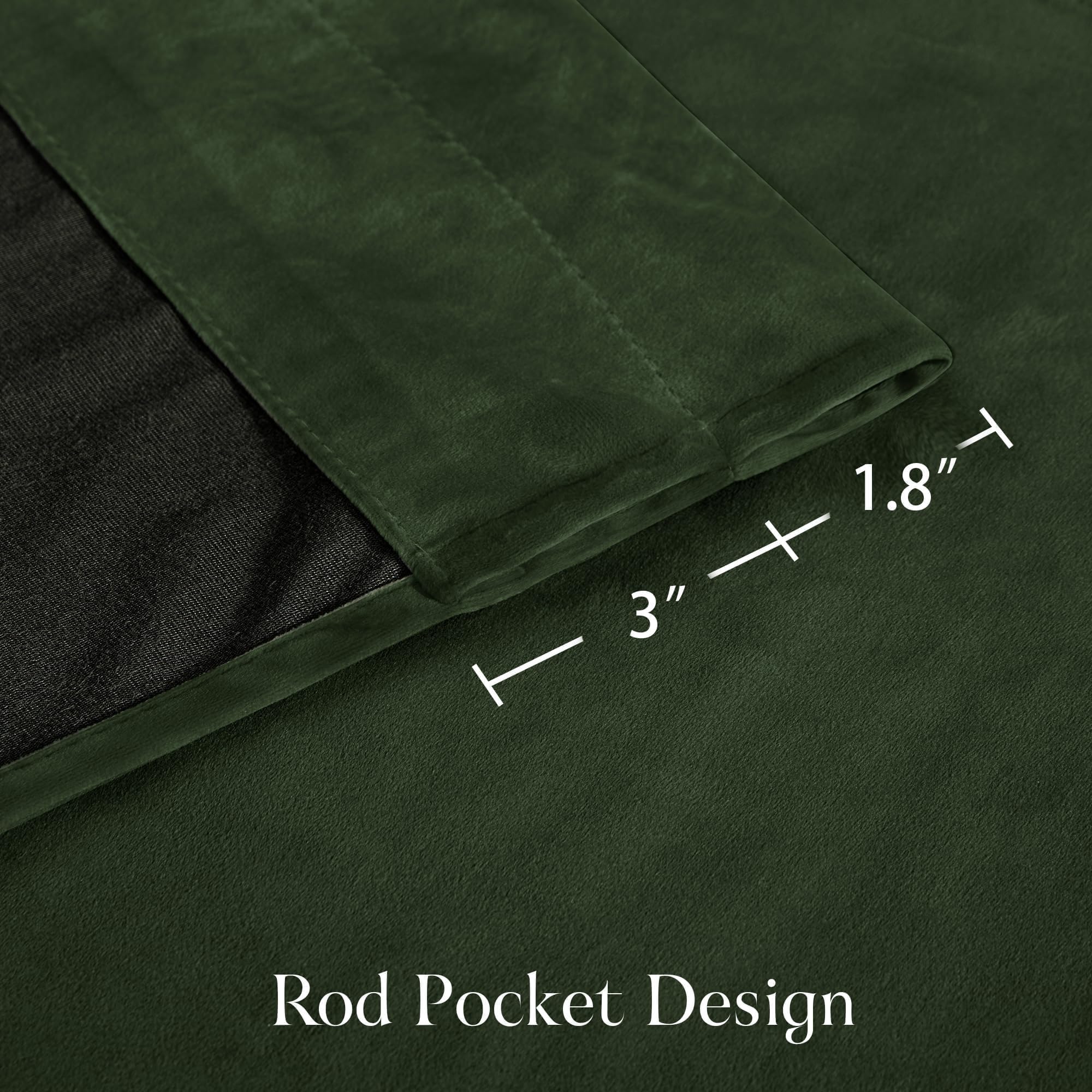 NICETOWN curtains hung with hooks and rings showing adjustable height benefit