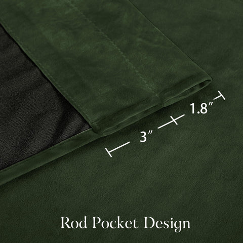 NICETOWN curtains hung with hooks and rings showing adjustable height benefit