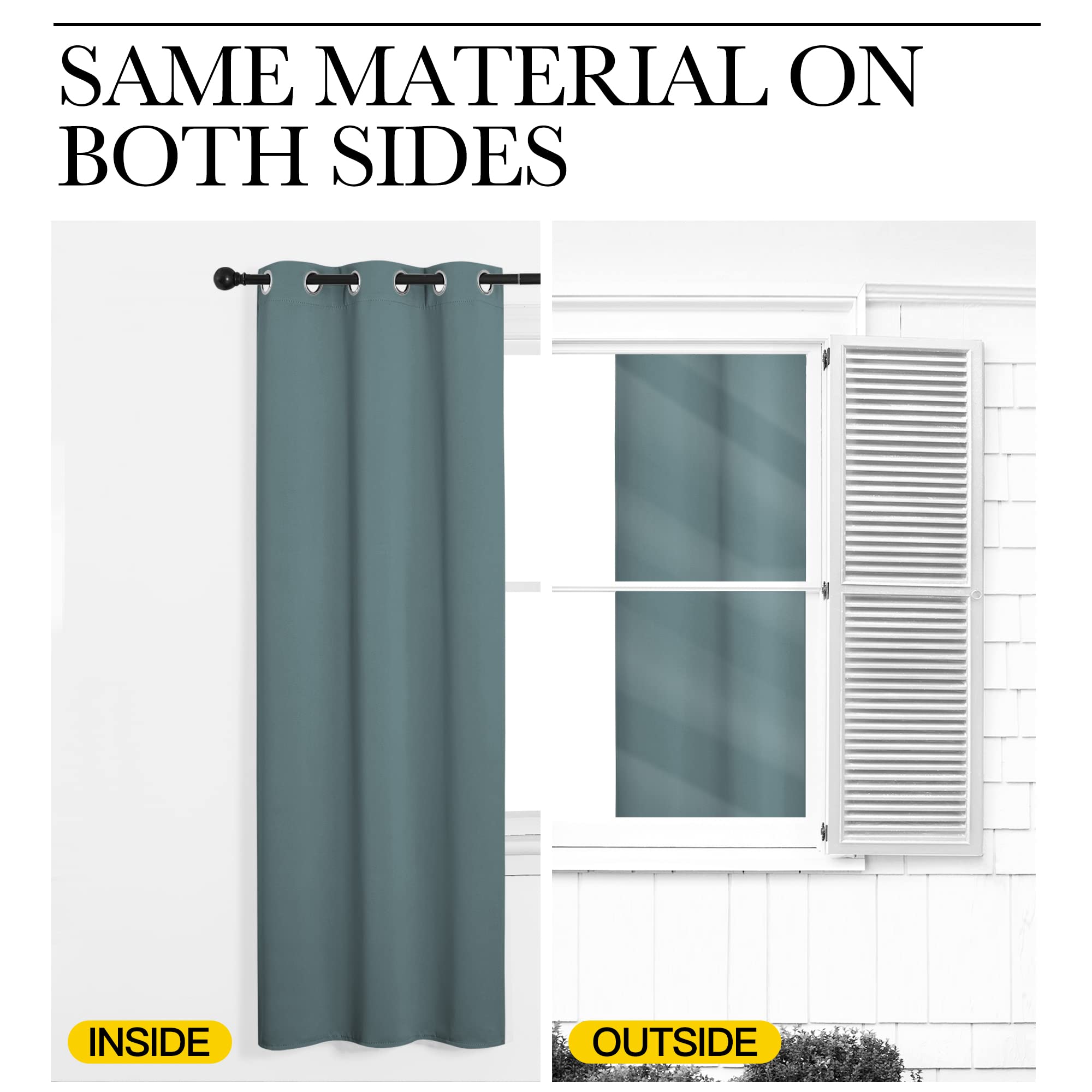 NICETOWN folded panels with care label indicating machine washable convenience