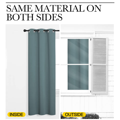 NICETOWN folded panels with care label indicating machine washable convenience
