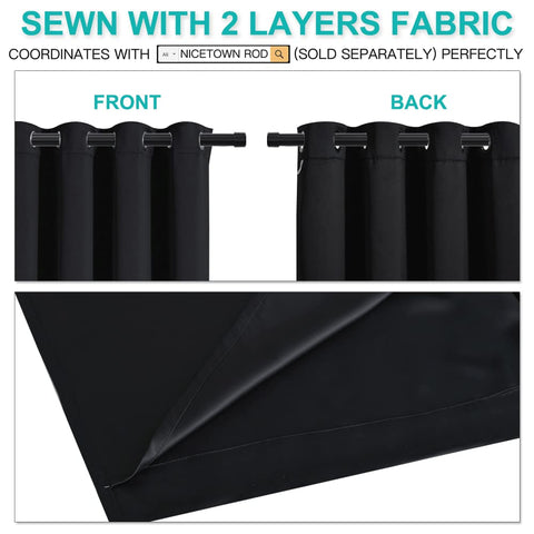 NICETOWN folded panels showing compact packaging and ready-to-hang convenience