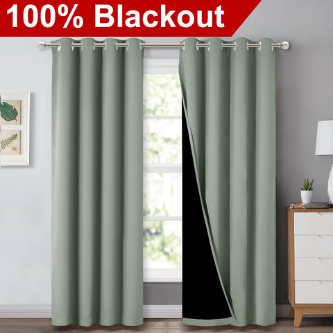 NICETOWN silver grommet detail for smooth sliding and easy installation benefit