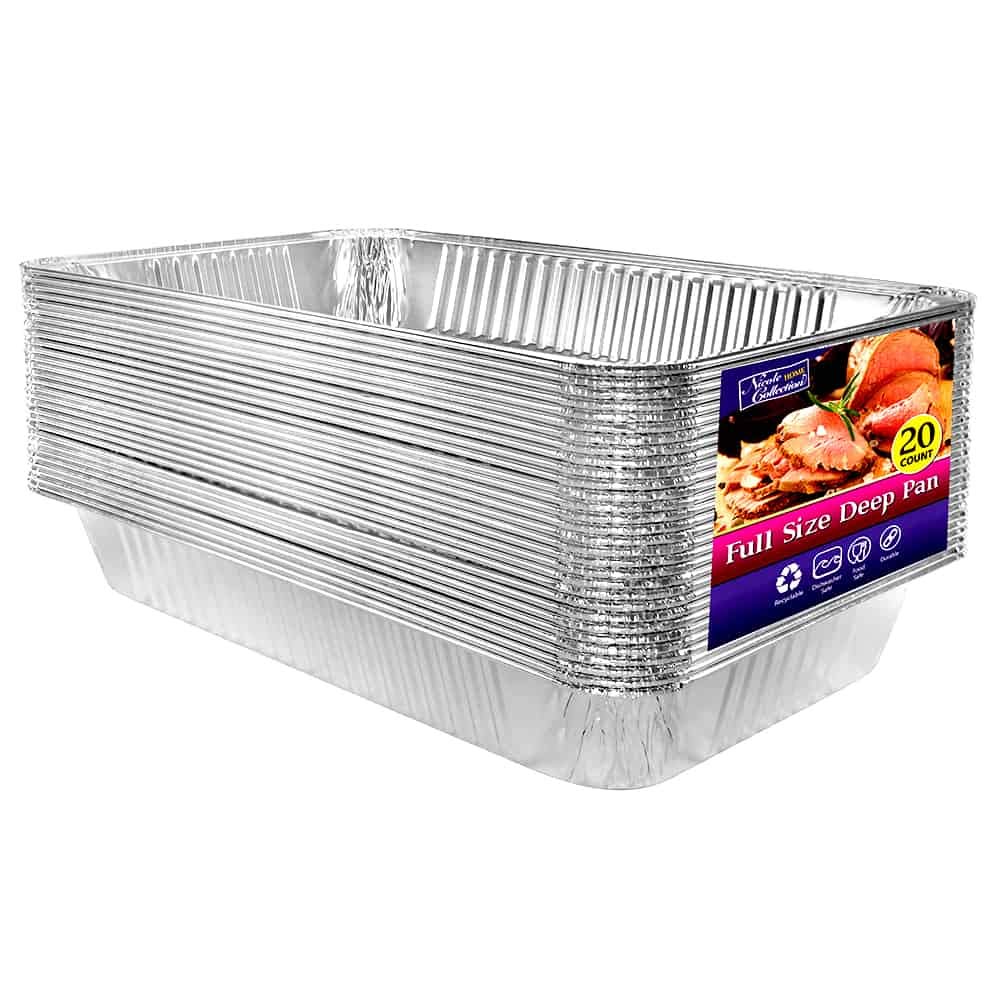 Nicole Home Collection full-size pan front view shows sturdy build and capacity