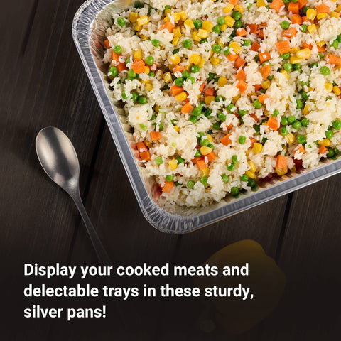 Nicole Home Collection pan in steam table keeping food warm for service