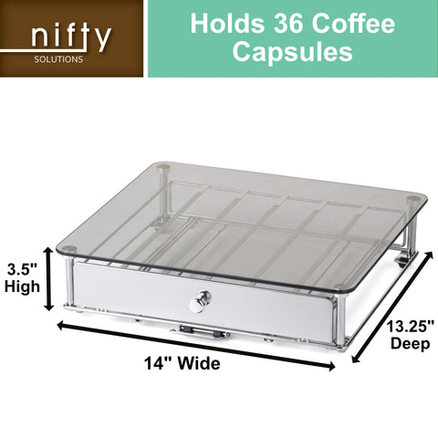Nifty Solutions brewer on top in use showing stable support and convenient access