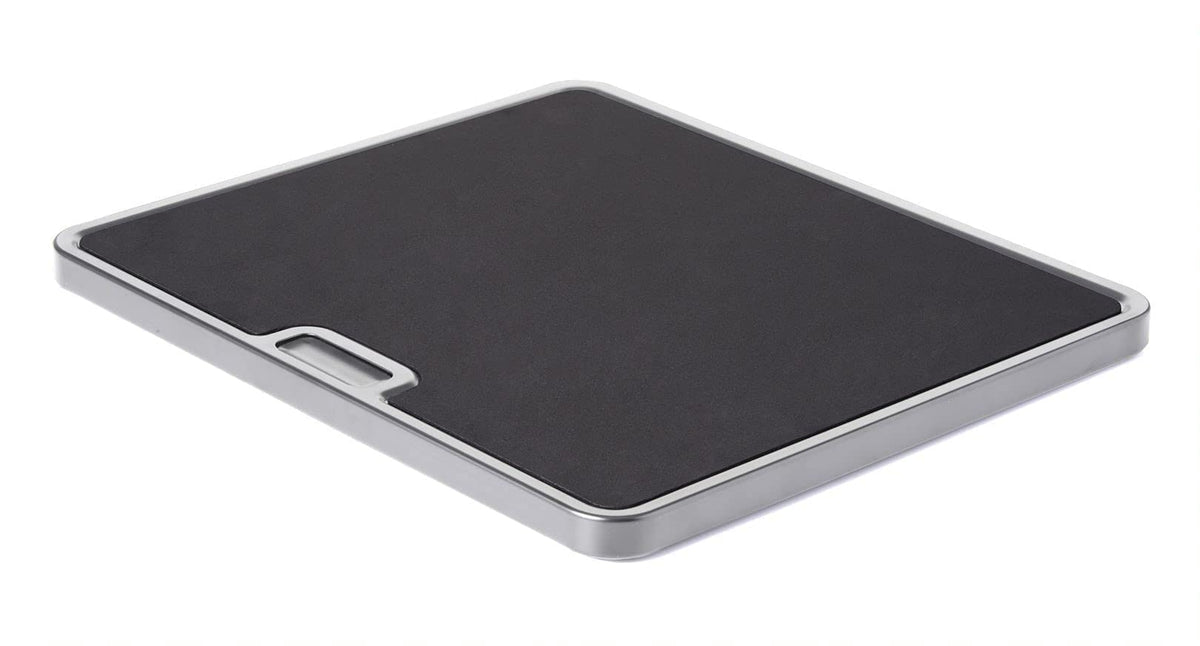 Nifty Solutions front view of rolling tray showing sturdy platform and neat organization