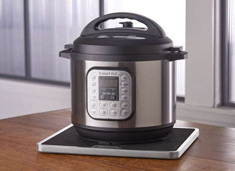 Nifty Solutions lifestyle image with tray in a kitchen offering neat, accessible appliances