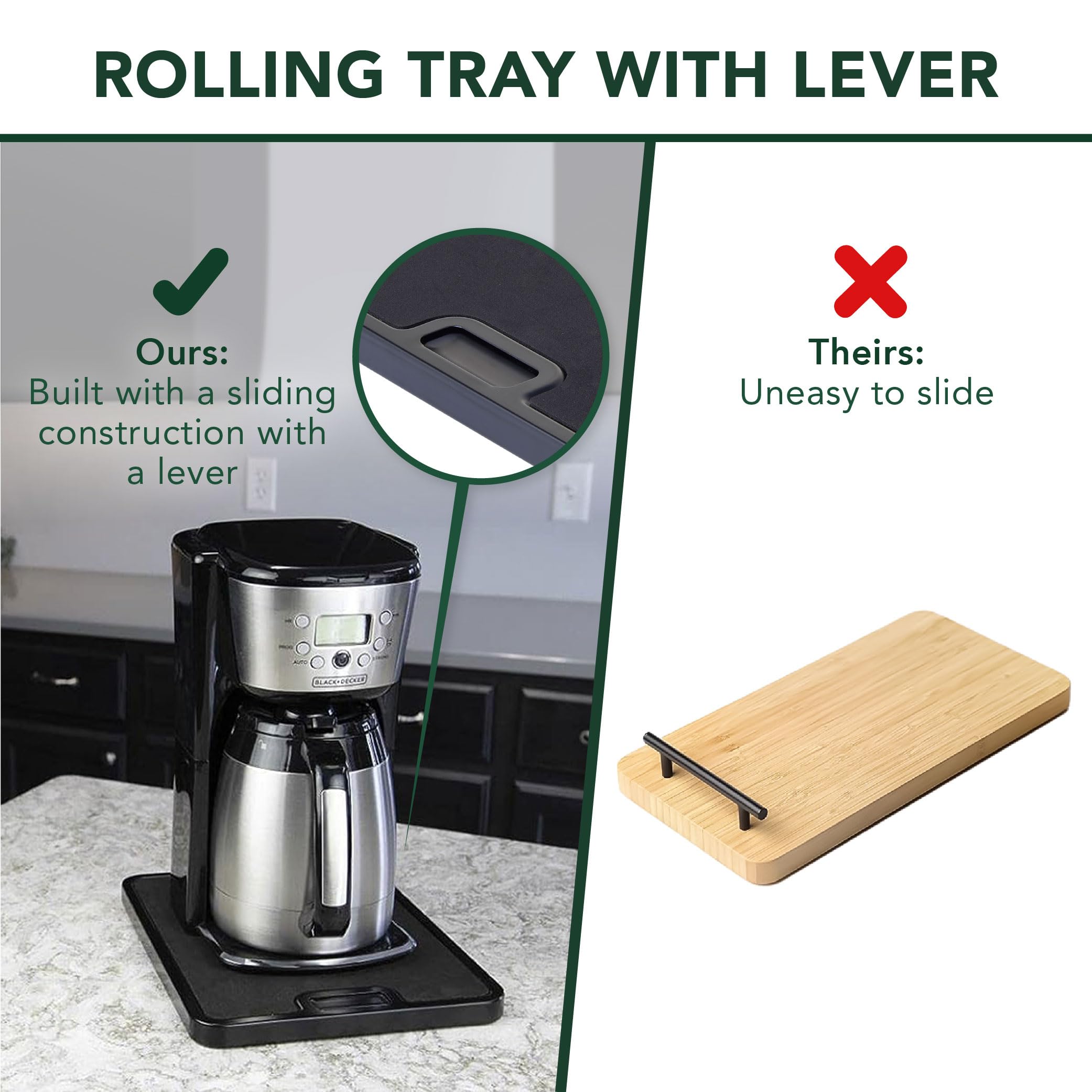 Nifty Solutions close-up of non-slip mat protecting appliance base and improving grip