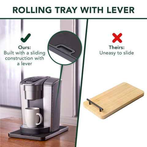 Nifty Solutions removable mat being lifted for simple cleaning benefit