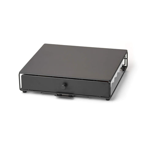 Nifty Solutions filled pod organizer displaying 36-pod capacity benefit
