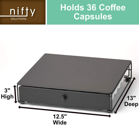 Nifty Solutions interior shot showing 36 pods organized for quick selection and no rolling