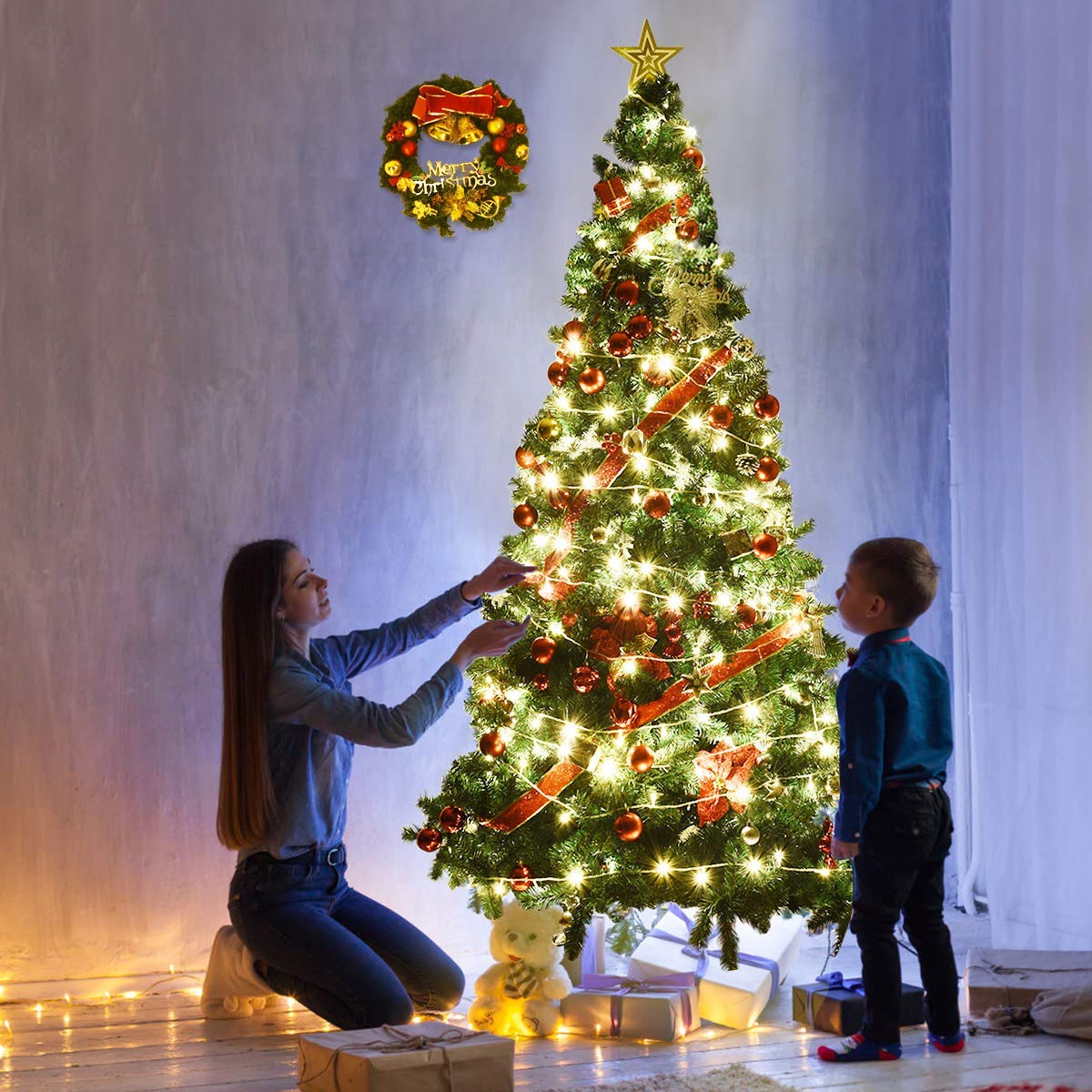 Nightcore tree front view showing full green foliage and realistic appearance