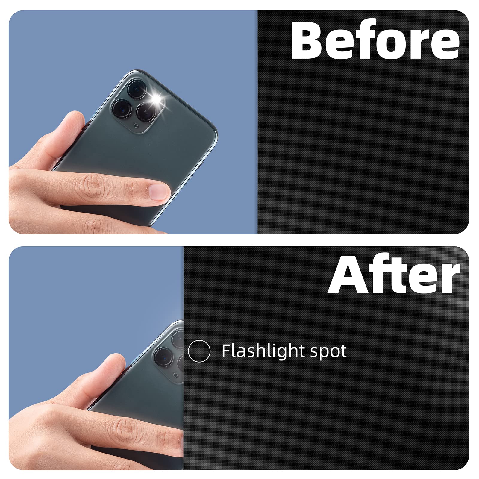 NIGHTON in bedroom lifestyle shot showing improved sleep-friendly darkness