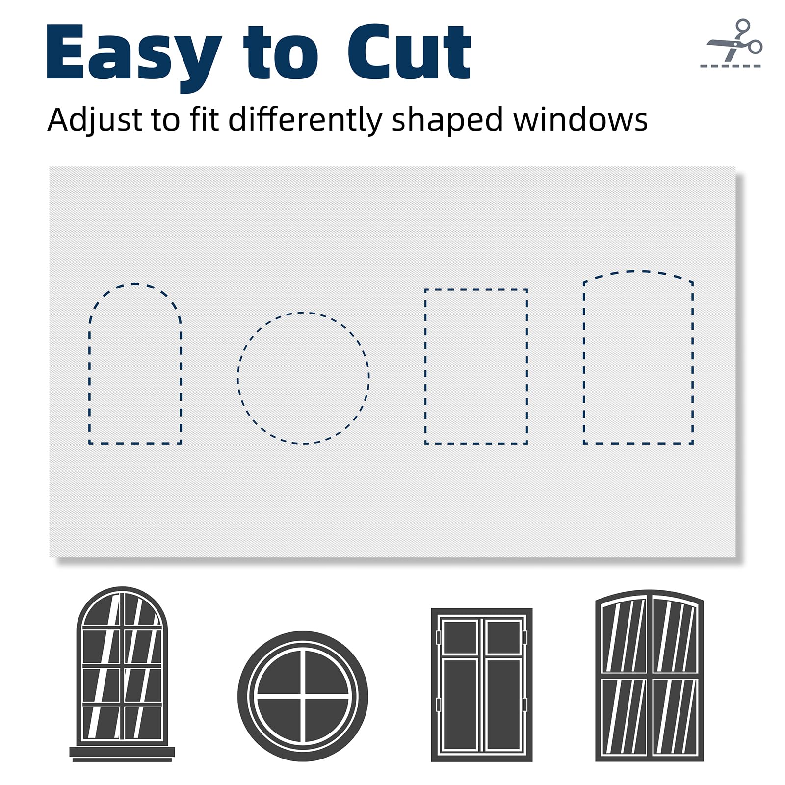 NIGHTON being cut to shape with scissors showing custom-fit flexibility benefit