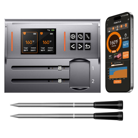 NIGOGOR front display on magnetic base shows clear temps for quick checks