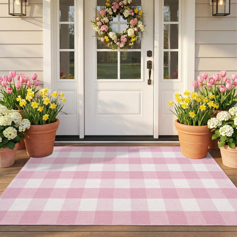 NIIKOOS layered with coir mat on porch for stylish two-piece entry