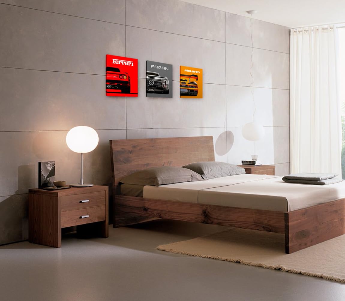 NIIORTY Ferrari profile print focusing on sleek lines for bold wall impact