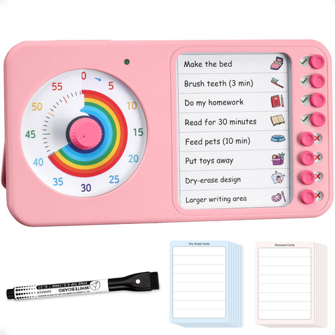 Nikafly front view showing timer and task board, clarifies routines