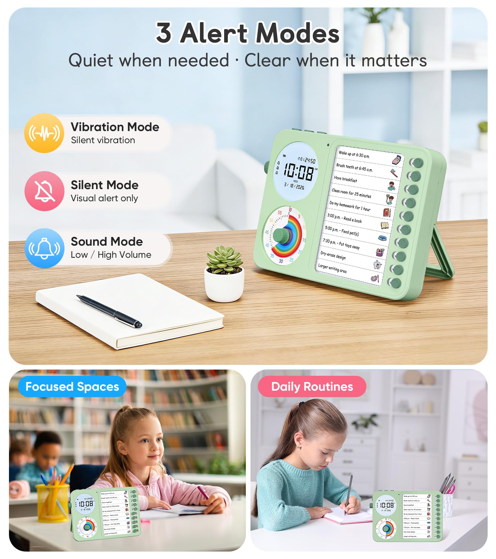 Nikafly writable planning board with chore chart encouraging independence