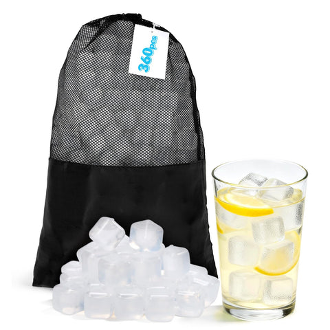 Nilpferd front packaging showing 360 reusable ice cubes and bulk value benefit