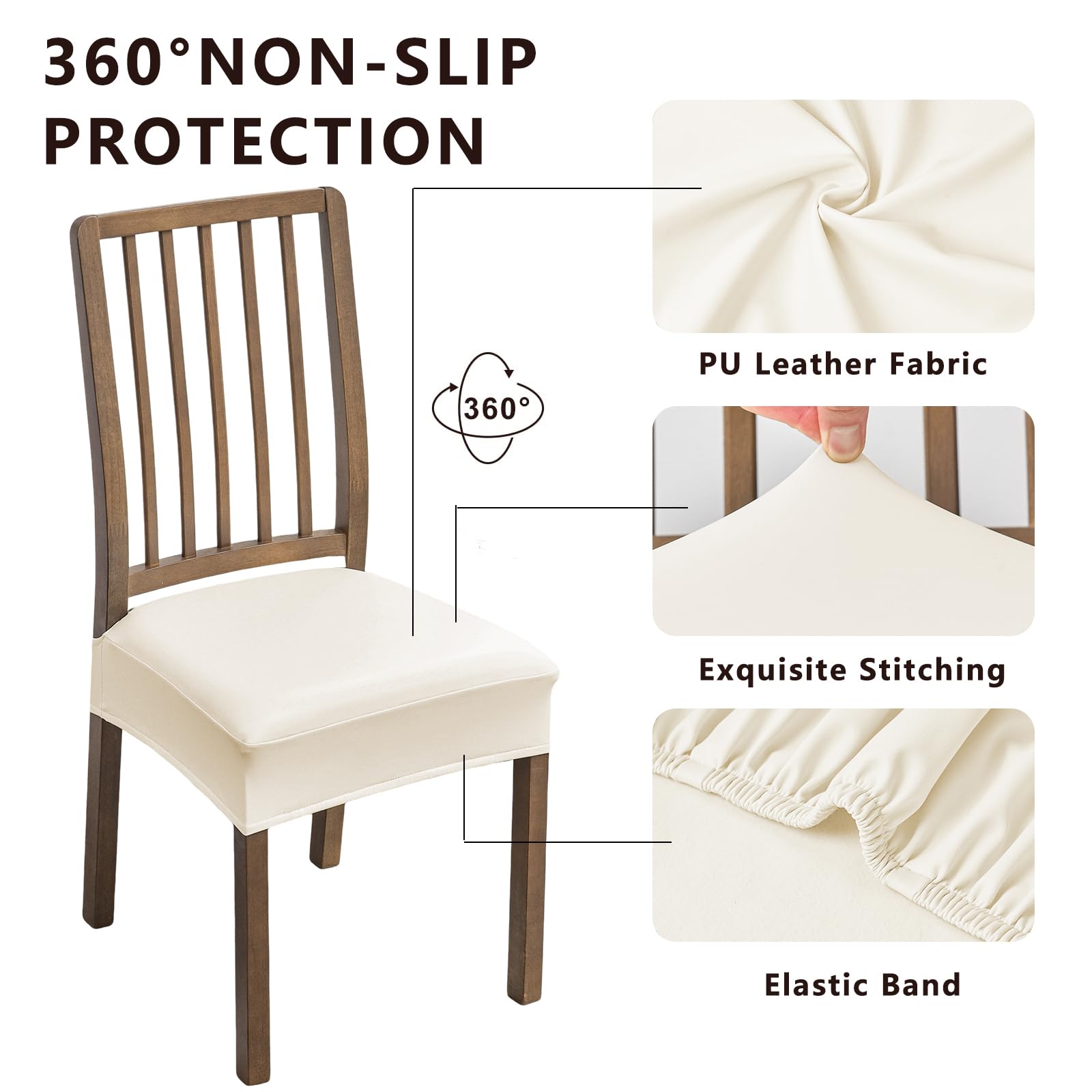NILUOH close-up of PU leather texture showing soft, waterproof surface benefit