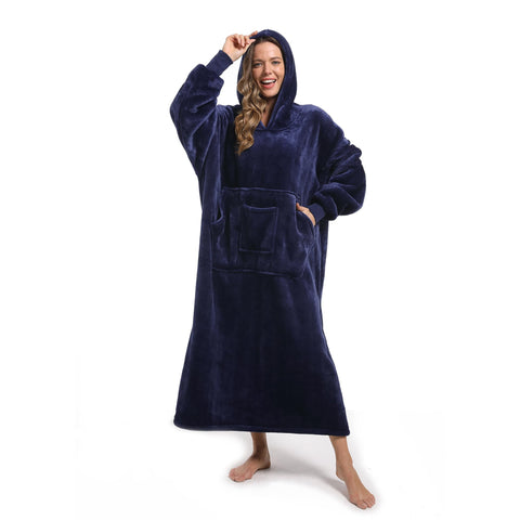NIMOJIRO front view oversized hoodie blanket showing full coverage and cozy design