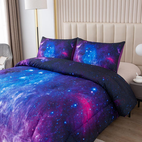 NINENINE flat lay with comforter, sheets, and pillowcases for complete set