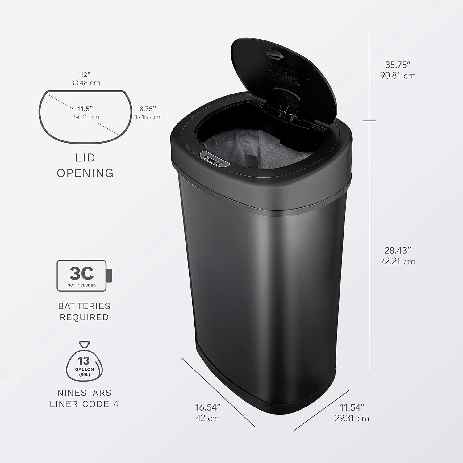 Ninestars fingerprint resistant stainless steel finish highlights easy cleaning