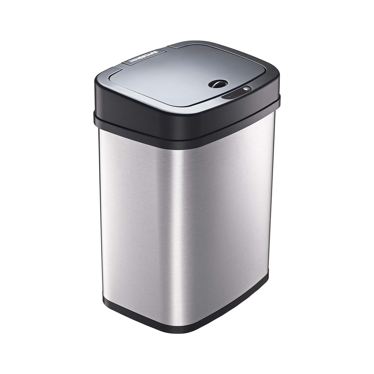 Ninestars front view of 3 gallon rectangular bin showing sleek design and space saving
