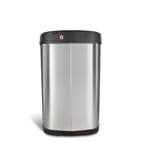 Ninestars in use tossing takeout box shows convenient touch-free benefit