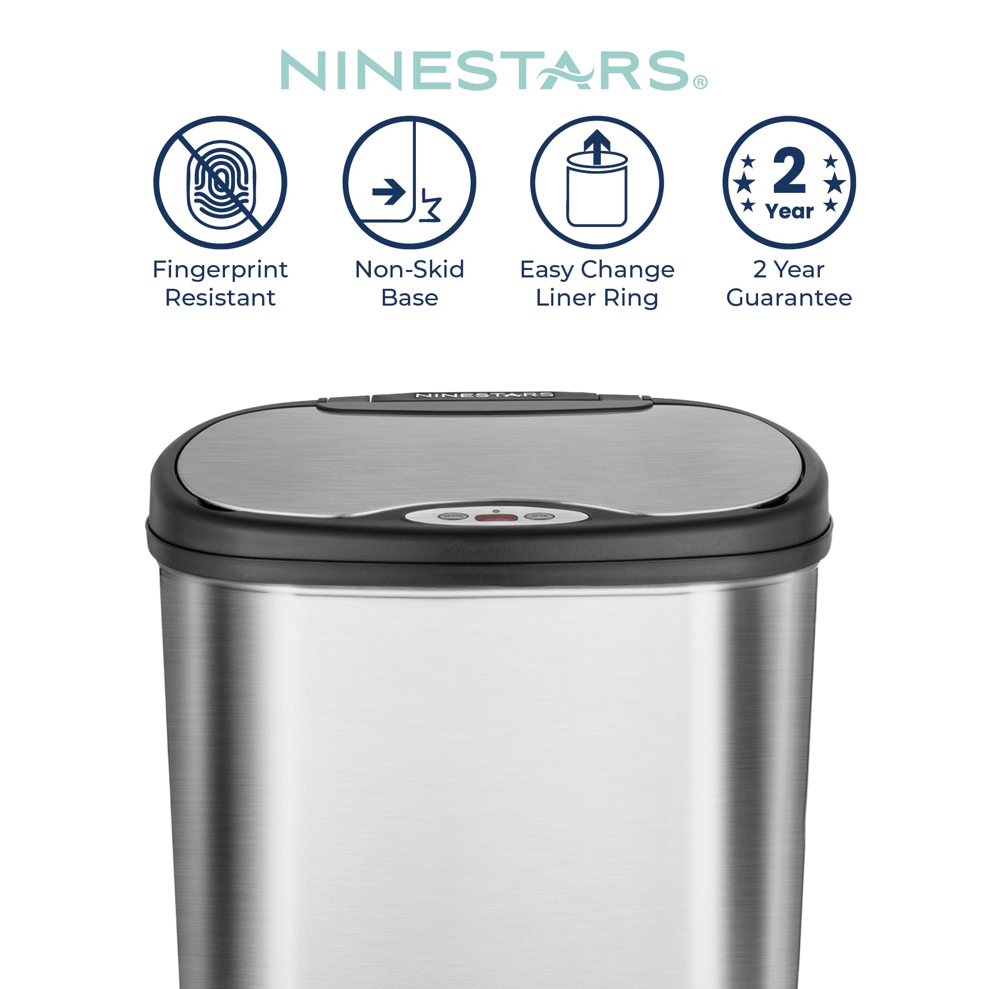 Ninestars lid closing shows odor-sealing benefit to keep smells contained