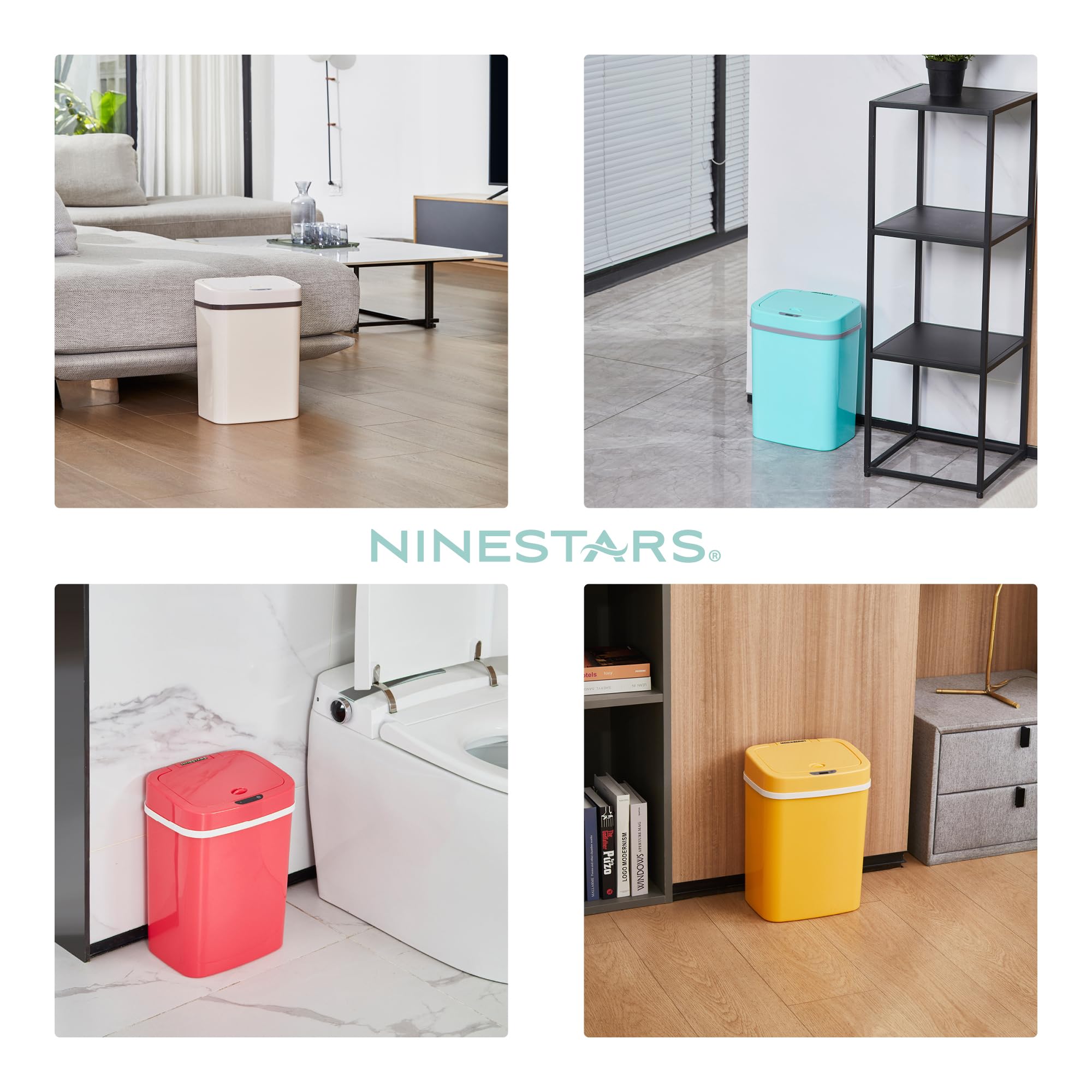 Ninestars removable liner ring detail enabling neat bag changes