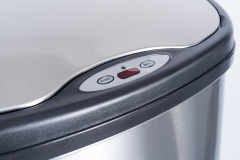 Ninestars cans next to kitchen cabinets showing scale and space-saving footprint