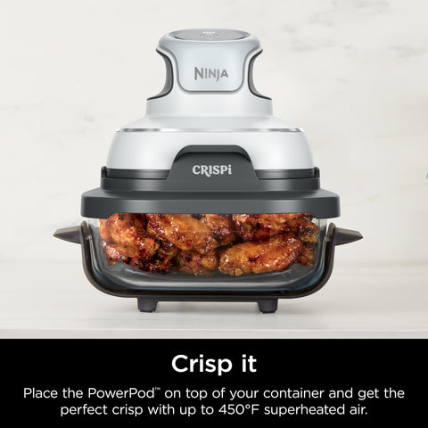 Ninja glass container placed in oven demonstrating high-heat performance