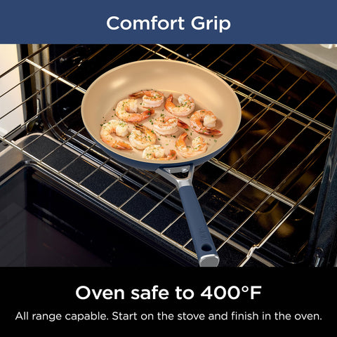Ninja cookware inside dishwasher conveying easy cleanup convenience