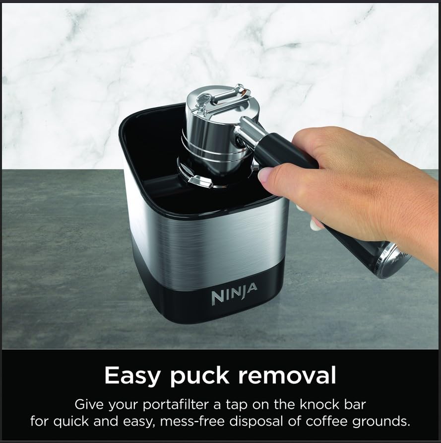 Ninja knock box knock bar detail highlighting removable cushioned bar benefit