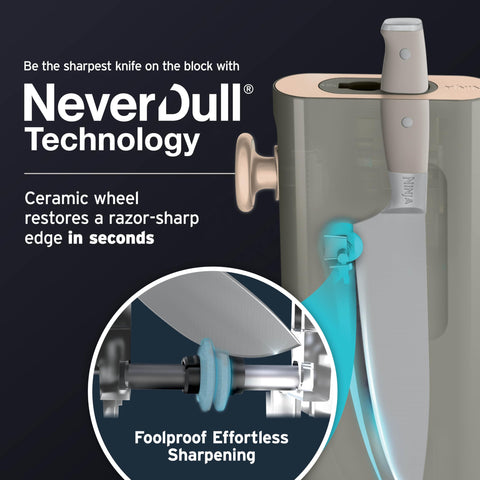 Ninja riveted full-tang handle detail for balanced grip and all-day comfort