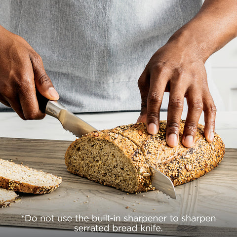 Ninja NeverDull block on kitchen countertop styling to enhance modern décor