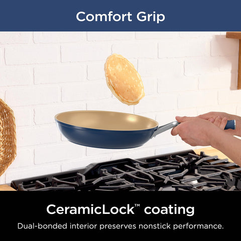Ninja silicone handle detail showing cool, non-slip grip for safe handling