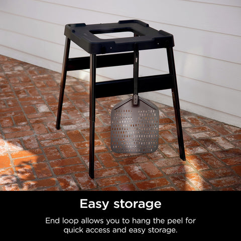 Ninja handle and end hook detail for easy storage and access