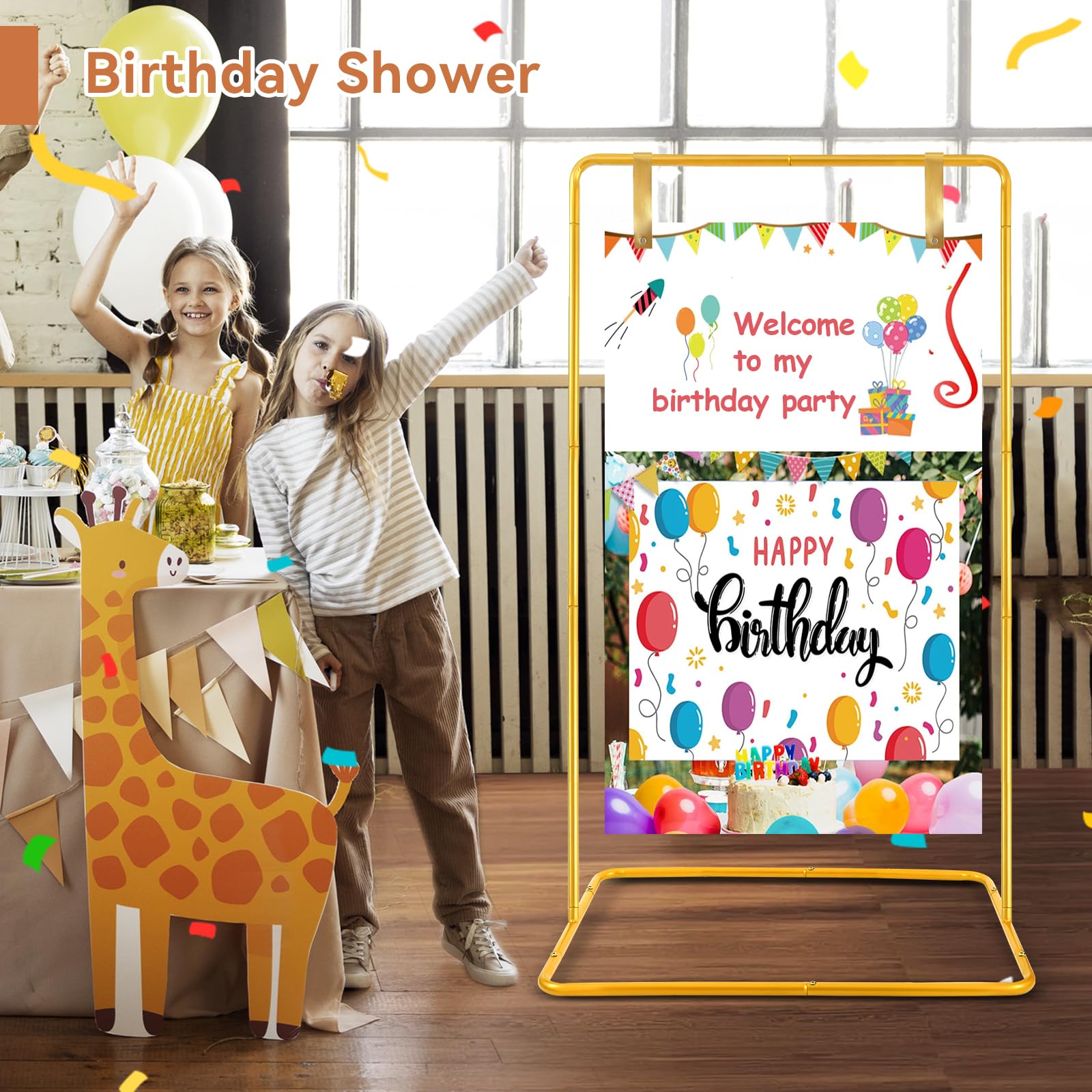 Nisoger easel in outdoor wedding setting enhancing event signage visibility