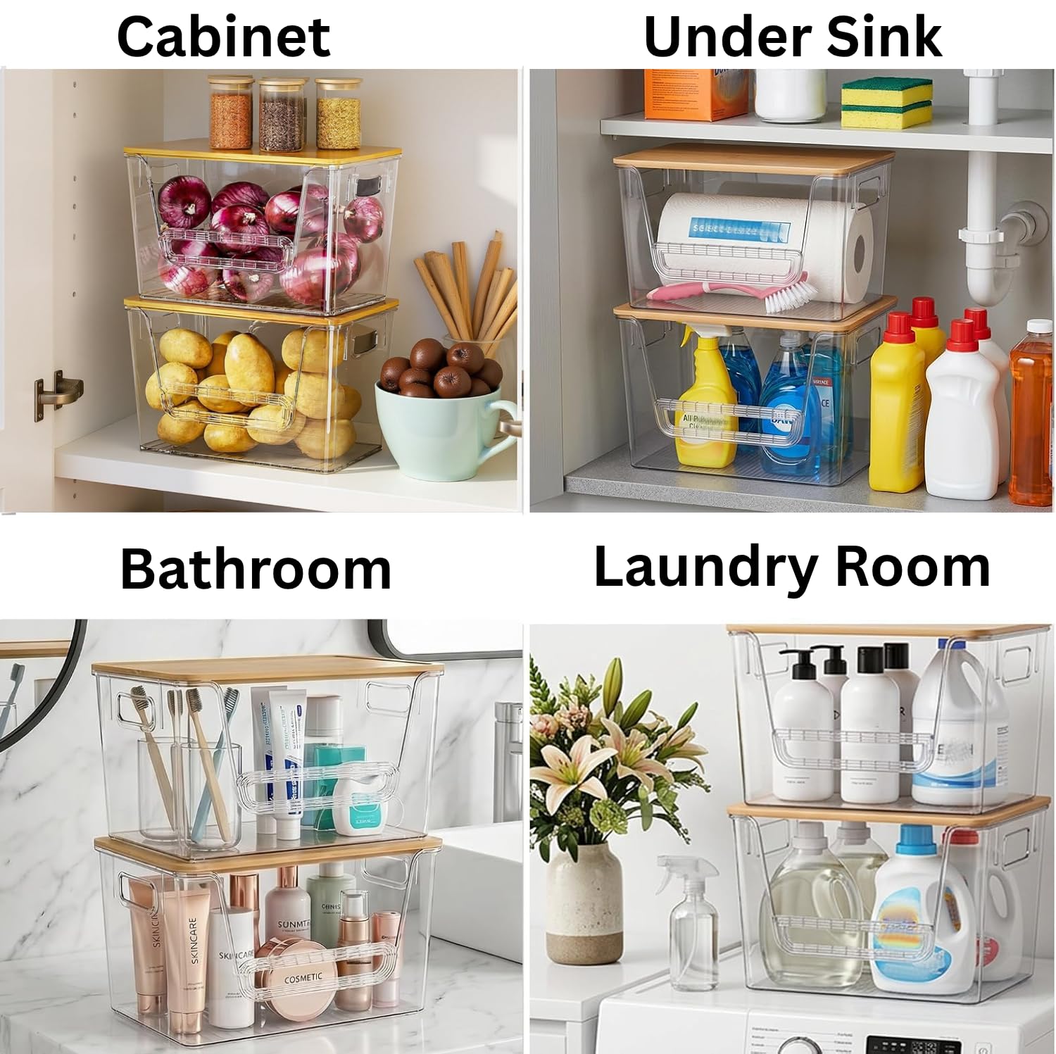 NITOOR under-sink dispenser in cabinet illustrating space-saving benefit