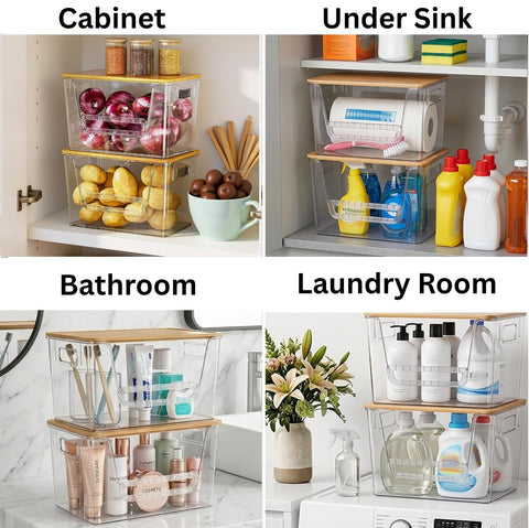 NITOOR under-sink dispenser in cabinet illustrating space-saving benefit