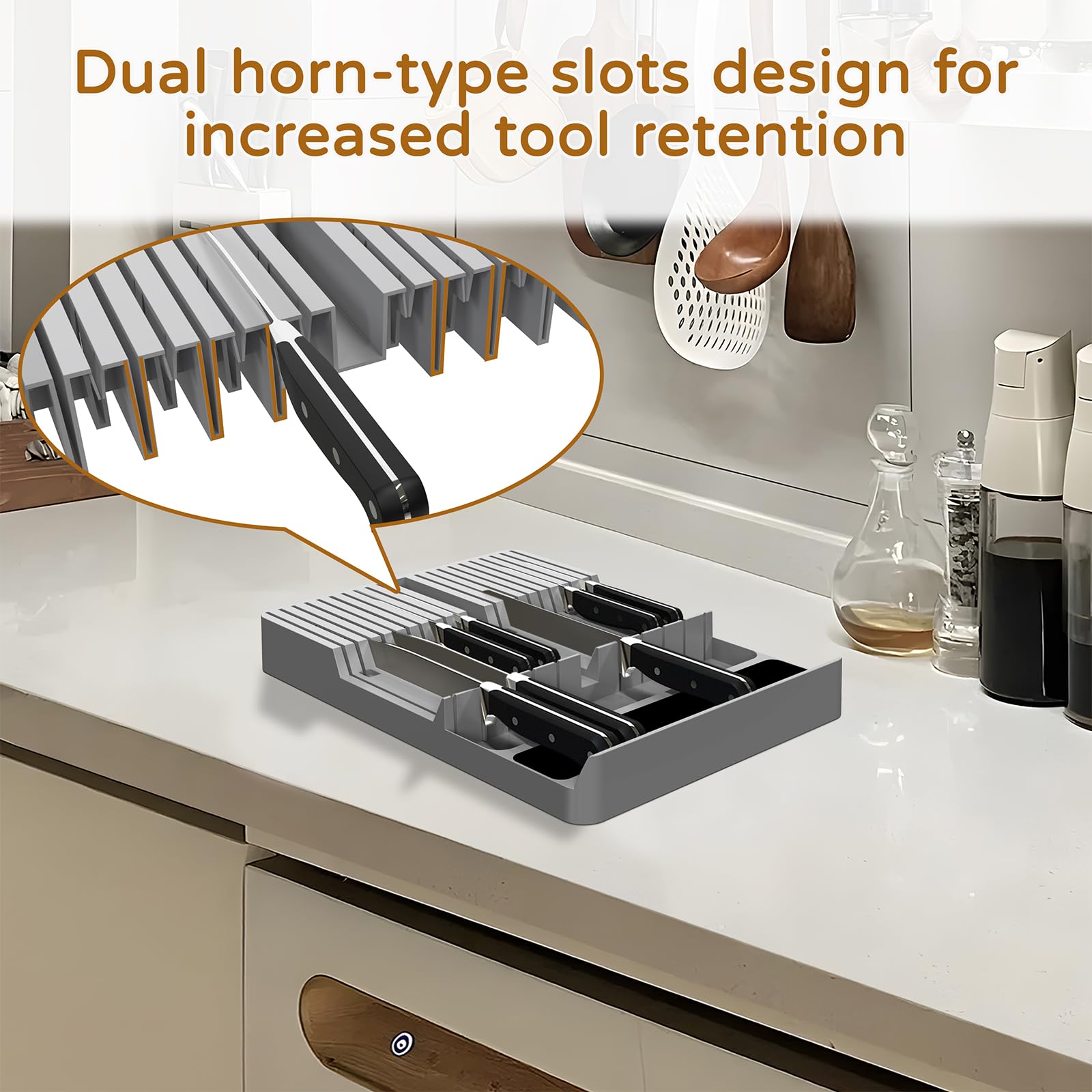 NIUXX handle area non-slip pad preventing knife movement benefit